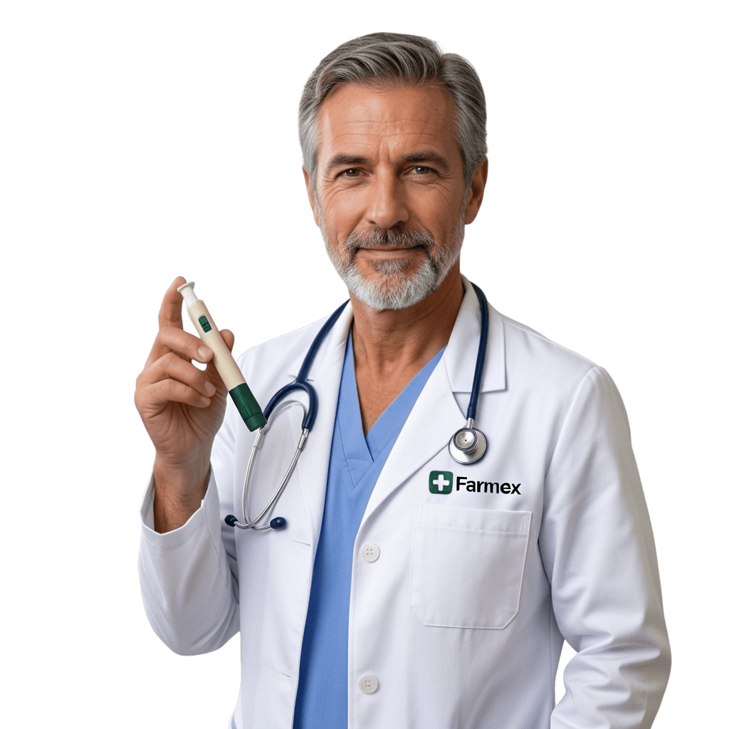 Médico Farmex com caneta GLP-1